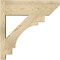 Ekena Millwork Merced Slat Rough Sawn Outlooker, Douglas Fir, 8"W x 24"D x 24"H OUT08X24X24MRC06RDF - alternate 3